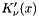 $ K'_\nu(x) $