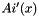$ Ai'(x) $