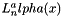 $ L_n^alpha(x) $