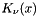 $ K_\nu(x) $