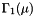 $ \Gamma_1(\mu) $