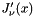 $ J'_\nu(x) $